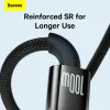 Baseus USB - USB Type C kábel 100W 6A 2m (CATS000301) fekete - 4. kép