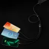 Baseus 3 az 1-ben USB - USB Type C, Lightning, Micro USB kábel 100W 6A 1.2m (CASS030001) fekete - 3. kép