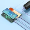 Baseus 3 az 1-ben USB - USB Type C, Lightning, Micro USB kábel 100W 6A 1.2m (CASS030005) lila - 3. kép