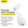 Baseus Compact hálózati töltő 2XUSB - 10.5W (CCXJ010202) fehér - 4. kép