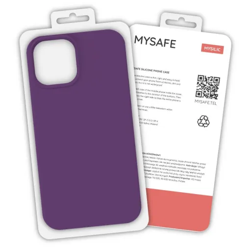 iPhone X/XS MySafe Silicone tok szilva iPhone X/XS MySafe Silicone tok szilva