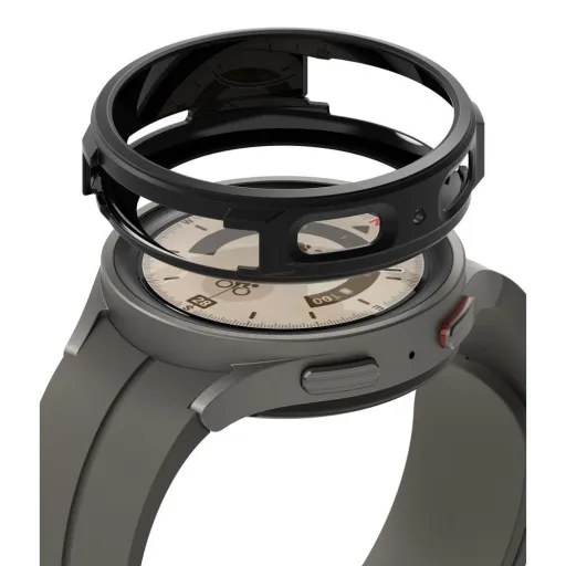 Samsung Galaxy Watch 5 Pro 45mm Ringke Air gél TPU tok fekete