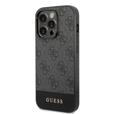 iPhone 14 Pro Guess 4G Stripe tok szürke (GUHCP14LG4GLGR)