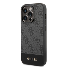 iPhone 14 Pro Max Guess 4G Stripe tok szürke (GUHCP14XG4GLGR)