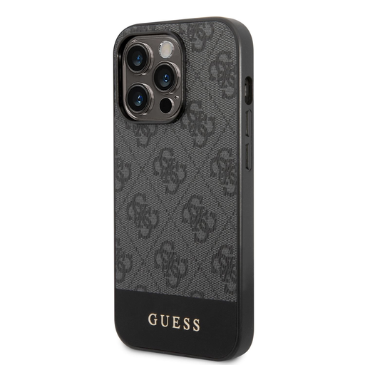 iPhone 14 Pro Max Guess 4G Stripe tok szürke (GUHCP14XG4GLGR) iPhone 14 Pro Max Guess 4G Stripe tok szürke (GUHCP14XG4GLGR)
