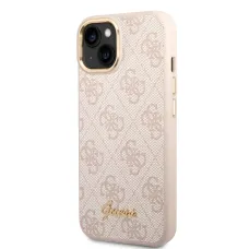 iPhone 14 Guess PC/TPU 4G Metal Camera Outline tok rózsaszín (GUHCP14SHG4SHP)