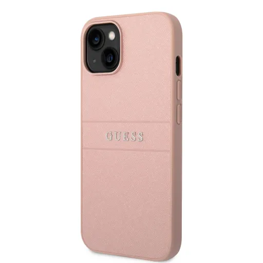 iPhone 14 Plus Guess PU Leather Saffiano tok rózsaszín (GUHCP14MPSASBPI)