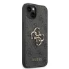 iPhone 14 Guess PU 4G Metal Logo tok szürke (GUHCP14S4GMGGR) - 4. kép