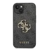 iPhone 14 Guess PU 4G Metal Logo tok szürke (GUHCP14S4GMGGR) - 0. kép