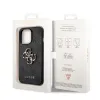 iPhone 14 Pro Guess PU 4G Metal Logo tok szürke (GUHCP14L4GMGGR) - 1. kép