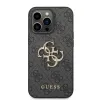 iPhone 14 Pro Guess PU 4G Metal Logo tok szürke (GUHCP14L4GMGGR) - 2. kép