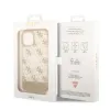 iPhone 14 Plus Guess PC/TPU Peony Glitter Script Logo tok arany (GUHCP14MHG4MHG) - 0. kép