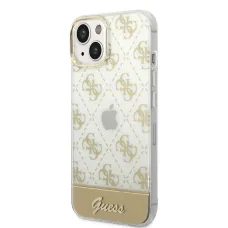 iPhone 14 Plus Guess PC/TPU Peony Glitter Script Logo tok arany (GUHCP14MHG4MHG)