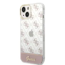 iPhone 14 Plus Guess PC/TPU Peony Glitter Script Logo tok rózsaszín (GUHCP14MHG4MHP)