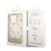 iPhone 14 Pro Guess PC/TPU Peony Glitter Script Logo tok arany (GUHCP14LHG4MHG) - 0. kép