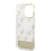 iPhone 14 Pro Guess PC/TPU Peony Glitter Script Logo tok arany (GUHCP14LHG4MHG) - 1. kép