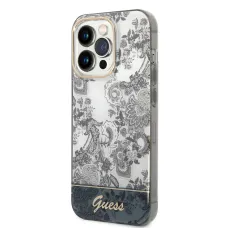 iPhone 14 Pro Guess PC/TPU Toile De Jouy tok szürke (GUHCP14LHGPLHG)