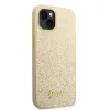 iPhone 14 Guess PC/TPU Glitter Flakes Metal Logo tok arany (GUHCP14SHGGSHD) - 4. kép