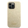 iPhone 14 Pro Guess PC/TPU Glitter Flakes Metal Logo tok arany (GUHCP14LHGGSHD) - 0. kép