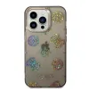 iPhone 14 Pro Guess PC/TPU Peony Glitter tok fekete (GUHCP14LHTPPTK) - 4. kép