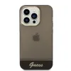 iPhone 14 Pro Guess PC/TPU Camera Outline Translucent tok fekete (GUHCP14LHGCOK) - 1. kép