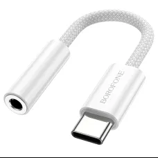 Borofone audio átalakító adapter BV15 Type C - 3.5 mm jack ezüst DAC