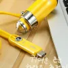 Remax Cutie autós töltő RCC-211 USB-micro USB, Lightning, Type C 2.1 A sárga - 2. kép