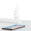 USAMS T21 hálózati töltő adapter + USB-C gyorstöltő kábel 2.1 A fehér (T21OCTC01) - 1. kép