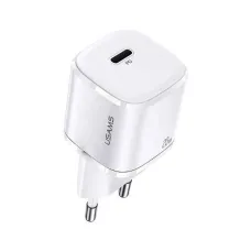 USAMS T36 Mini hálózati töltő adapter 1xUSB-C 20W fehér