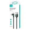 USAMS U60 microUSB töltőkábel forgatható fejjel 2A 1m zöld (US-SJ478) - 0. kép