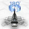 USAMS U60 microUSB töltőkábel forgatható fejjel 2A 1m zöld (US-SJ478) - 4. kép