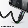USAMS U26 3 az 1-ben 0.35m 2A gyorstöltésű fonott kábel,  lightning / microUSB / USB-C (US-SJ410) - 4. kép