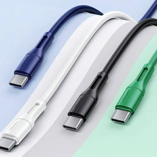 USAMS U68 USB-C gyorstöltő kábel 2A 1 m kék (US-SJ501)