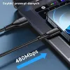 USAMS U68 USB-C gyorstöltő kábel 2A 1 m kék (US-SJ501) - 4. kép