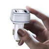 USAMS C24 autós töltő 1xUSB + 1xUSB-C 120W Gyorstöltéssel fehér (US-CC142) - 3. kép