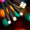 USAMS C13 autós töltő 2xUSB 2,1A 3 az 1-ben (microUSB / USB-C / Lightning) fekete - 1. kép