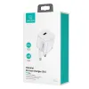 USAMS T36 mini töltő 1xUSB-C 20W + USB-C-Lightning kábel fehér PD 3.0 gyorstöltéssel (US-CC124 + US-SJ484) - 2. kép