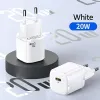 USAMS T36 mini töltő 1xUSB-C 20W + USB-C-Lightning kábel fehér PD 3.0 gyorstöltéssel (US-CC124 + US-SJ484) - 4. kép