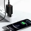 USAMS T35 hálózati töltő adapter 1xUSB-C + 1xUSB 20W PD3.0 + QC3.0 Gyorstöltés fekete (US-CC121) - 4. kép