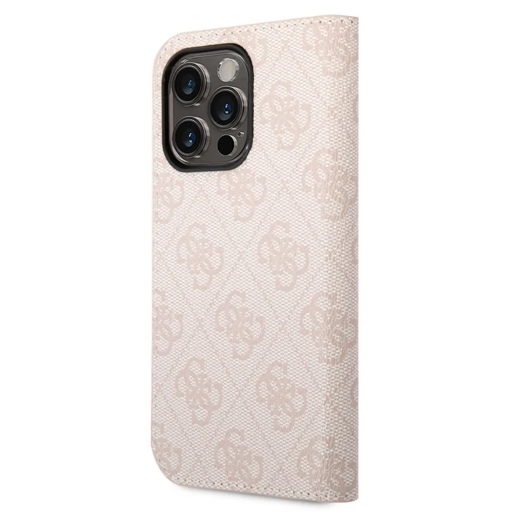 iPhone 14 Pro Guess PC / TPU 4G Metal Camera Outline fliptok rózsaszín (GUBKP14LHG4SHP) - 7