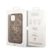 iPhone 14 Guess PU 4G Metal Logo tok barna (GUHCP14S4GMGBR) - 0. kép