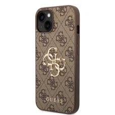 iPhone 14 Guess PU 4G Metal Logo tok barna (GUHCP14S4GMGBR)