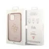 iPhone 14 Plus Guess PU 4G Metal Logo tok rózsaszín (GUHCP14M4GMGPI) - 3. kép