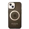 iPhone 14 Guess Translucent MagSafe kompatibilis tok fekete (GUHMP14SHTCMK) - 4. kép