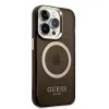 iPhone 14 Pro Guess Translucent MagSafe kompatibilis tok fekete (GUHMP14LHTCMK) - 2. kép