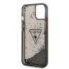 iPhone 14 Guess PC/TPU Liquid Glitter Triangle Logo tok fekete (GUHCP14SLFCTPK) - 4. kép