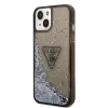 iPhone 14 Plus Guess PC/TPU Liquid Glitter Triangle Logo tok fekete (GUHCP14MLFCTPK) - 0. kép