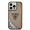 iPhone 14 Pro Guess PC/TPU Liquid Glitter Triangle Logo tok fekete (GUHCP14LLFCTPK) - 2. kép