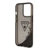 iPhone 14 Pro Guess PC/TPU Liquid Glitter Triangle Logo tok fekete (GUHCP14LLFCTPK) - 3. kép