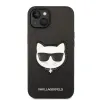 iPhone 14 Karl Lagerfeld PU Saffiano Choupette Head tok fekete (KLHCP14SSAPCHK) - 0. kép